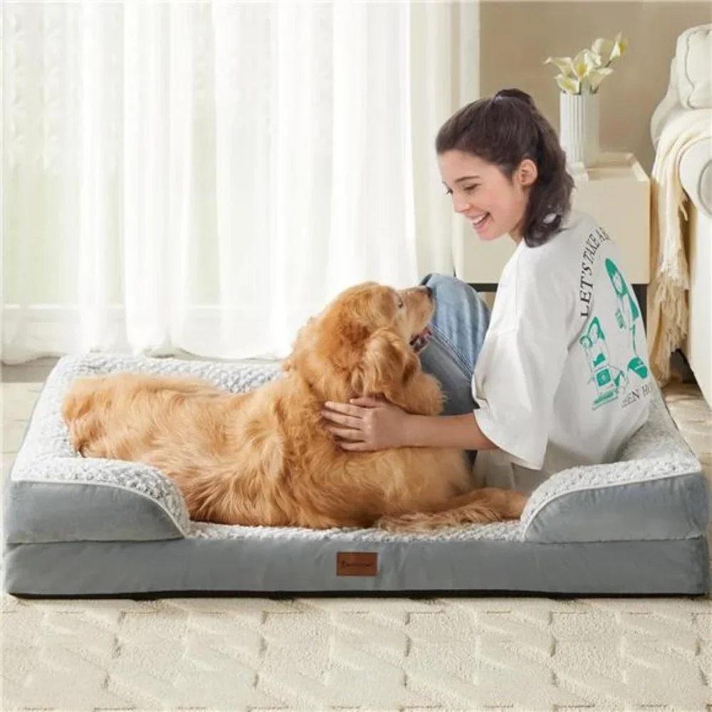 Orthopedic Large Dog Bed, Sofa Dog Bed for Large Dogs. Waterproof Dog Couch Bed